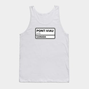 Pont Viau H7G Zip Code Tank Top